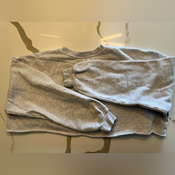 Joah Brown Cut Off Sweatshirt - Sz S/M - Picture 5 of 5